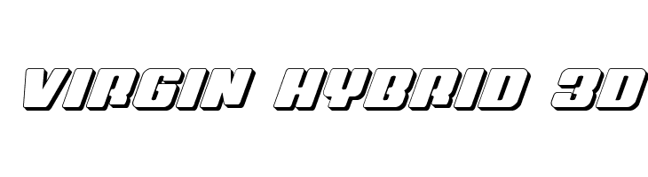 Virgin Hybrid 3D Font