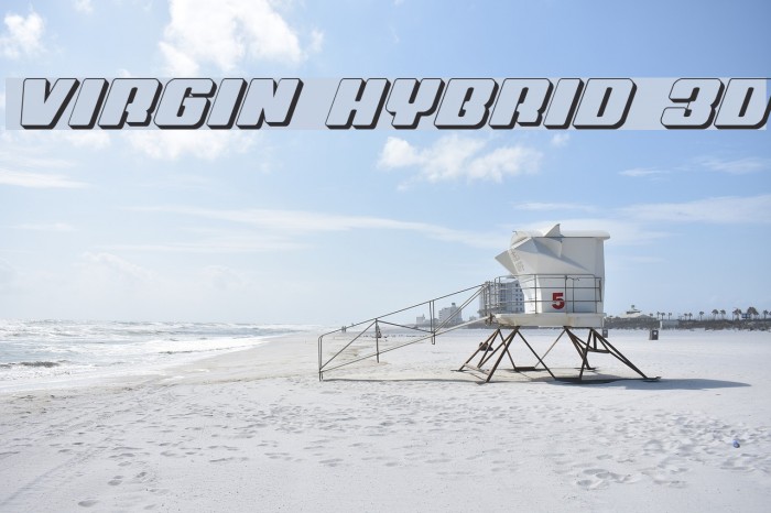 Virgin Hybrid 3D Font examples