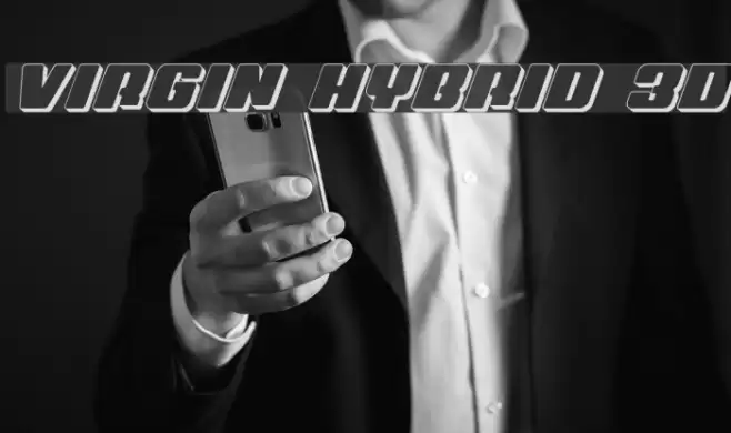 Virgin Hybrid 3D फ़ॉन्ट examples