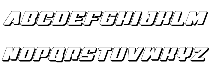 Virgin Hybrid 3D Font Litere mici