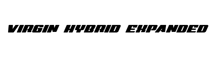 Virgin Hybrid Expanded Font