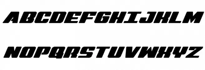 Virgin Hybrid Expanded フォント 大文字