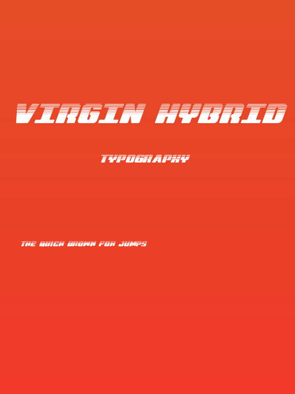 Virgin Hybrid Halftone Poster