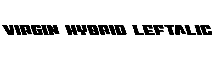 Virgin Hybrid Leftalic Font