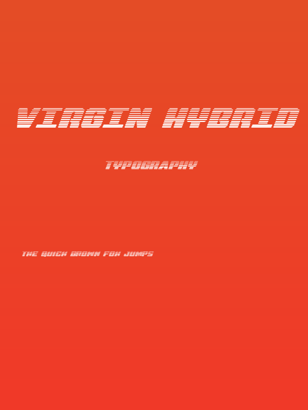 Virgin Hybrid Scanlines Poster