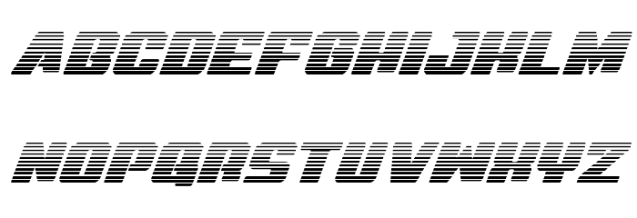 Virgin Hybrid Scanlines Font LOWERCASE