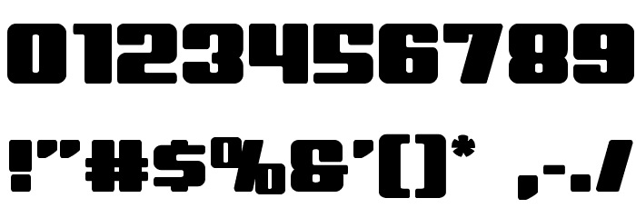 Virgin Hybrid Straight Font OTHER CHARS