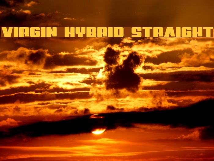 Virgin Hybrid Straight Font examples