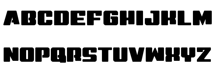 Virgin Hybrid Straight Font LOWERCASE