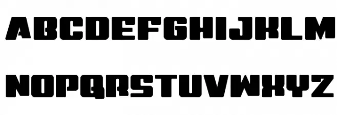 Virgin Hybrid Straight Font LOWERCASE
