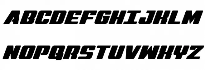 Virgin Hybrid Font UPPERCASE