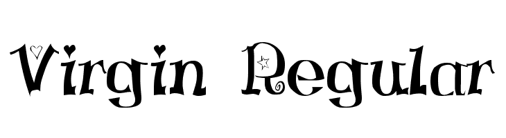 Virgin Regular Font