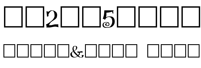 Virgin Regular Font OTHER CHARS
