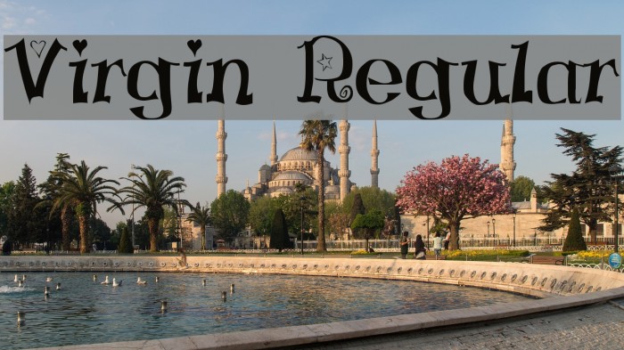 Virgin Regular Font examples