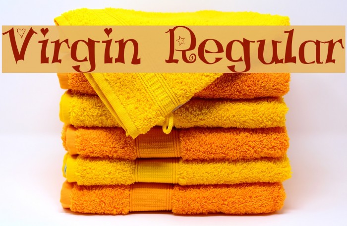 Virgin Regular Font examples