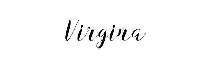 Virgina  フリーフォントのダウンロード