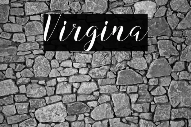 Virgina Font examples