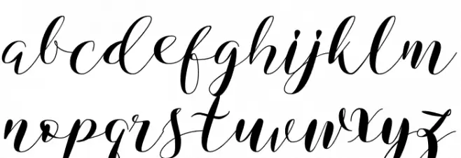 Virgina 字体 小写