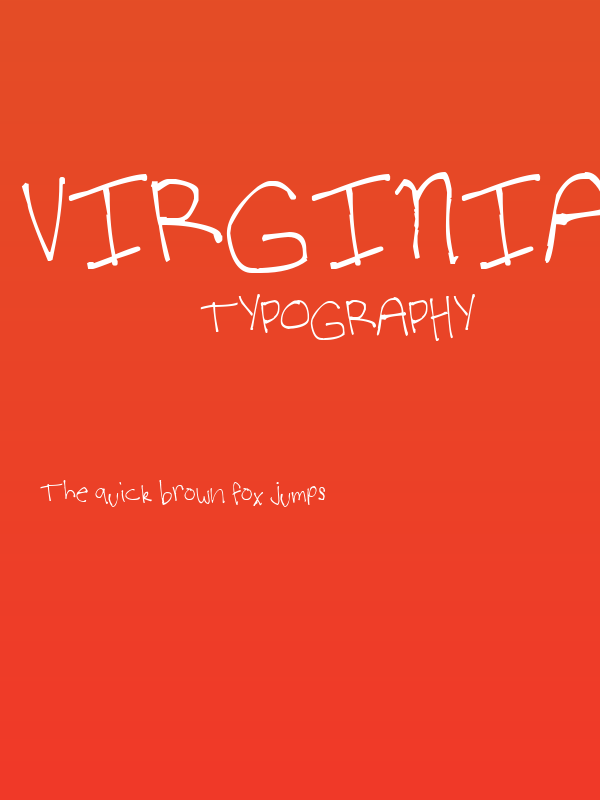 Virginia Kool Font Poster