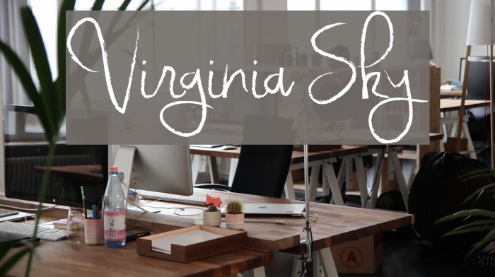 Virginia Sky Font examples