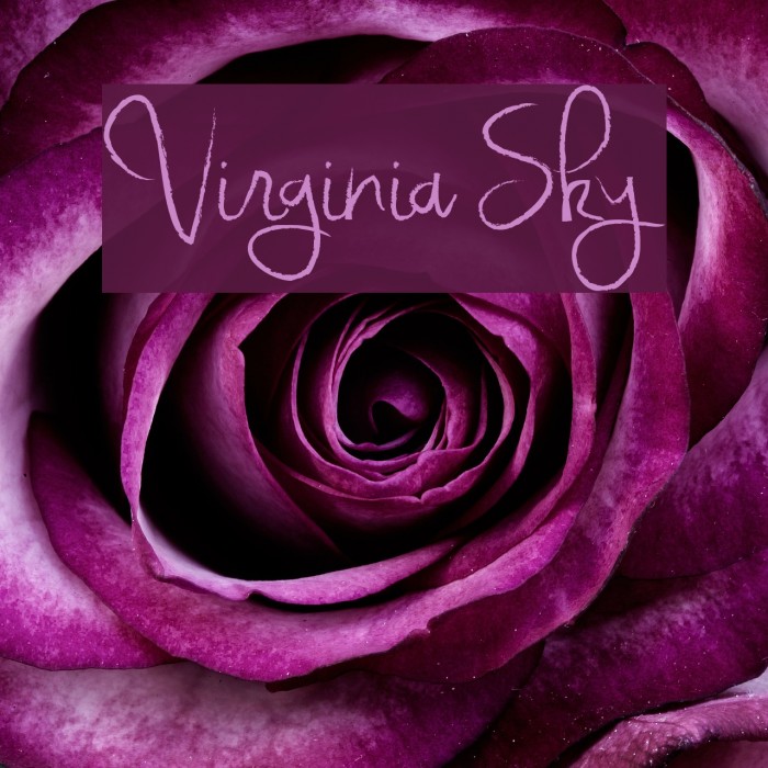 Virginia Sky Font examples