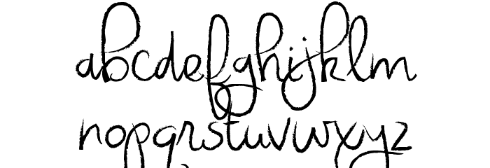 Virginia Sky Font LOWERCASE