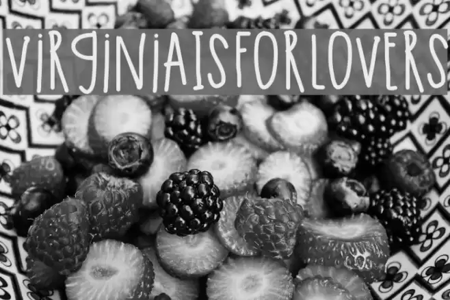 VirginiaIsForLovers Font examples