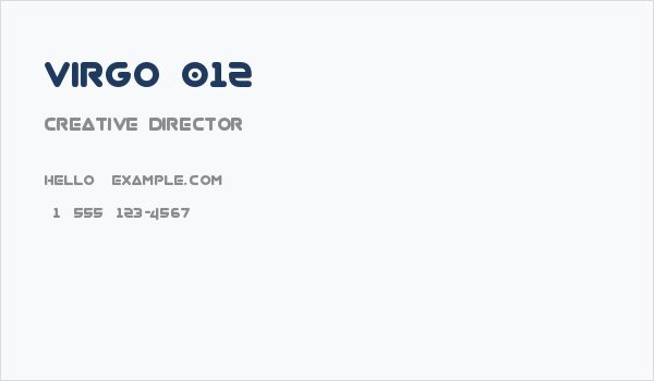 Virgo 012 Business Card