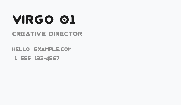 Virgo 01 Business Card