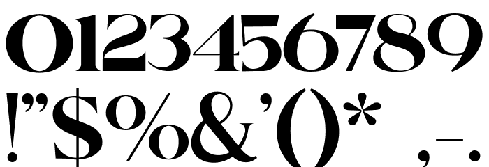 Virgo Delight フォント その他の文字