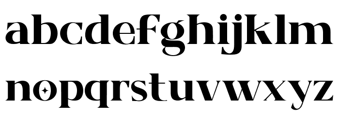 Virgo Delight フォント 小文字