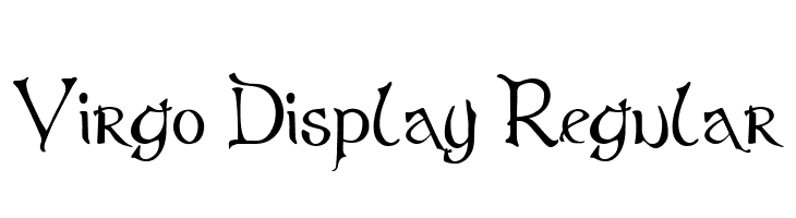 Virgo Display Regular  नि: शुल्क फ़ॉन्ट्स डाउनलोड