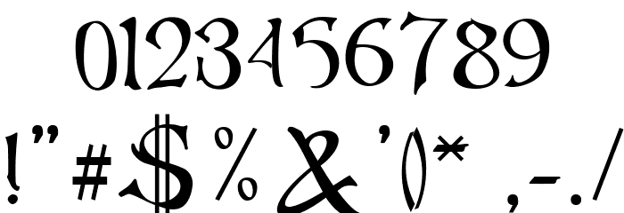 Virgo Display Regular Font OTHER CHARS
