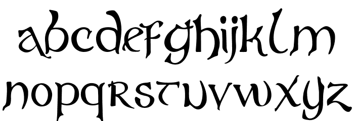 Virgo Display Regular Font LOWERCASE