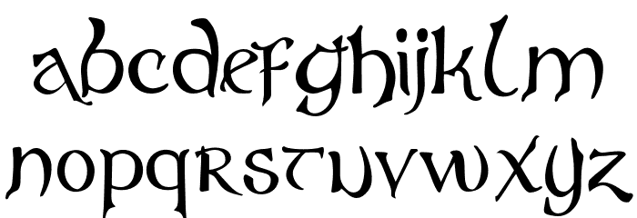 VirgoDisplay-Regular Font LOWERCASE