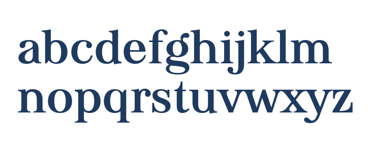 Virgula Vulgaris Bold Lowercase