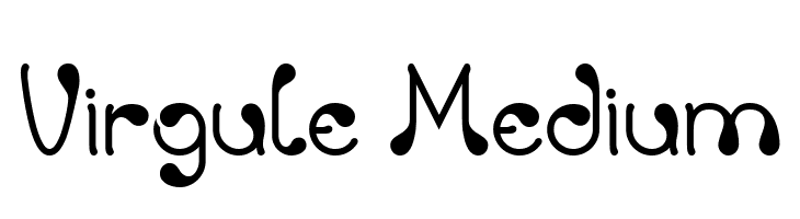 Virgule Medium  Free Fonts Download