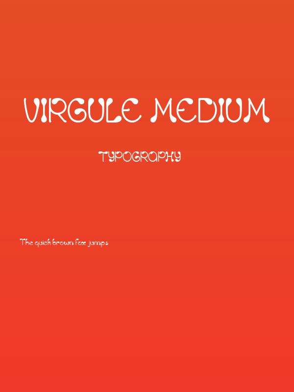 Virgule Medium Poster