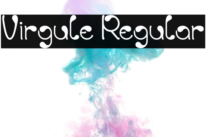 Virgule Regular Font examples