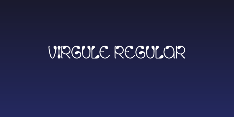 Virgule Regular Social Header