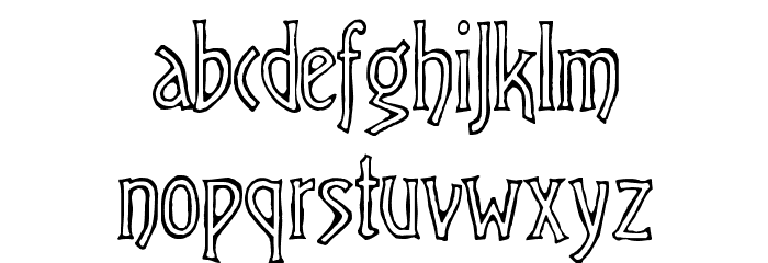 Virile Open Font LOWERCASE