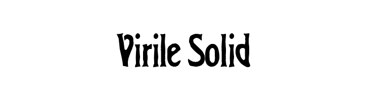 Virile Solid  フリーフォントのダウンロード