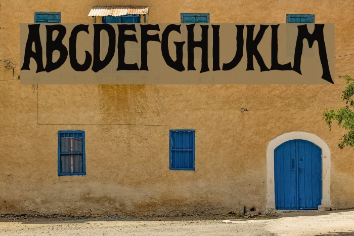 Virile Solid Font examples