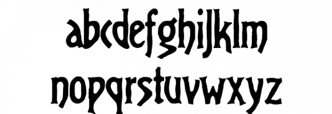 Virile Solid Font LOWERCASE