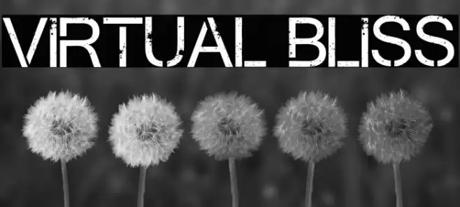 Virtual Bliss Font examples