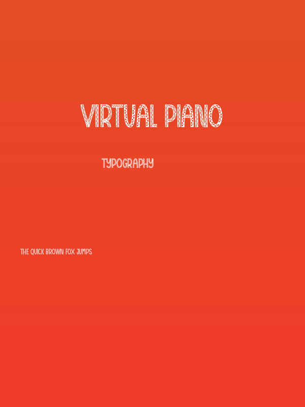 Virtual Piano Poster