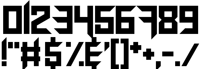 Virtual Rave Font OTHER CHARS