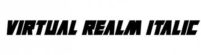Virtual Realm Italic  Frei Schriftart Herunterladen