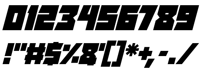 Virtual Realm Italic Font OTHER CHARS