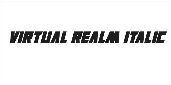 Virtual Realm Italic Logo